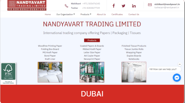 Website developed by nandyavart consultancy services